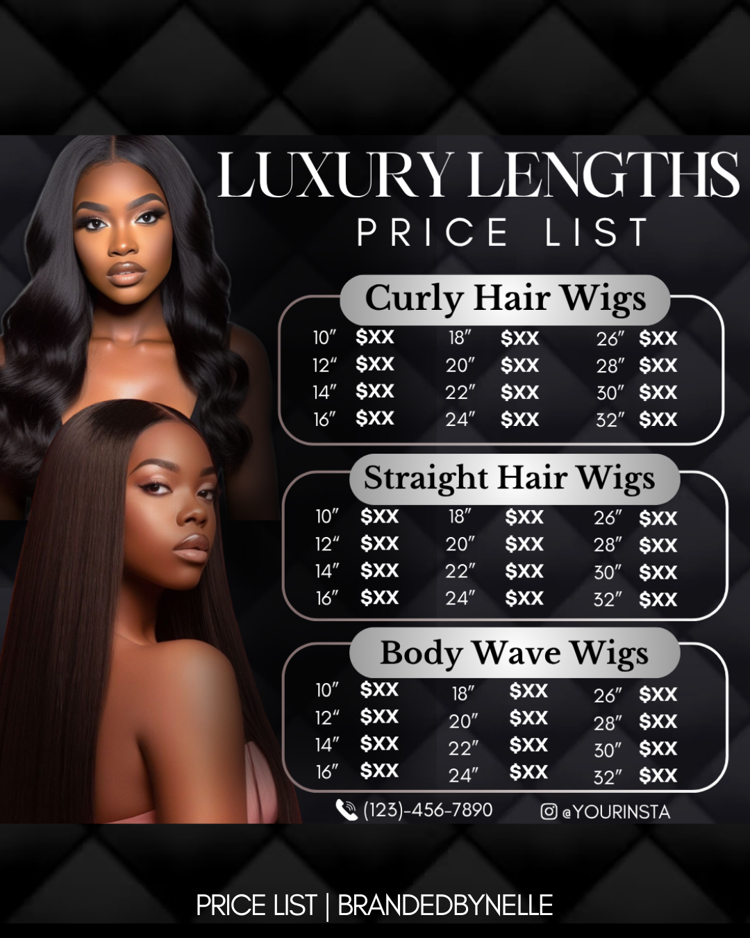 Menu/Price List
